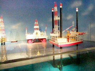 海上钻井采油场景模型