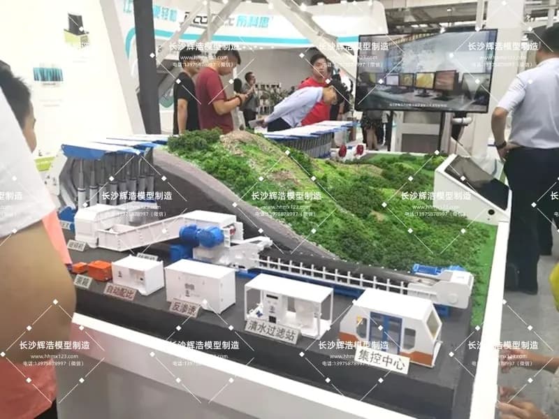 煤矿综采智能沙盘模型｜1:12高精度仿真设备｜矿山科技展​示方案