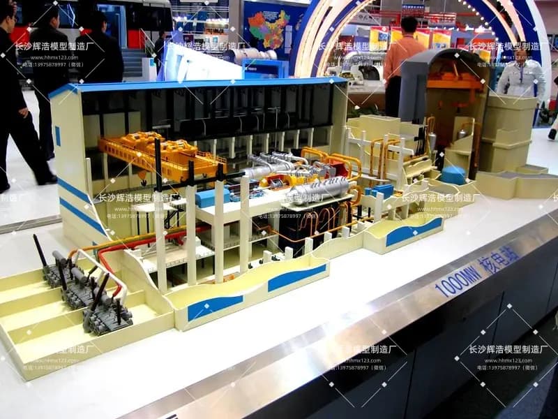 还原核能心脏：1000MW压水堆核电站剖面结构仿真模型