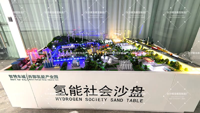 动态演绎氢能未来！智能沙盘模型震撼呈现全产业链生态