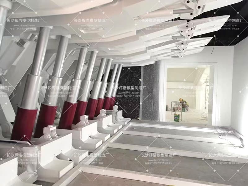 榆林煤矿装备展厅新进展！液压支架模型安装