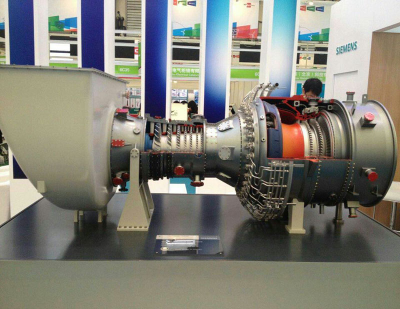 西门子SGT-800型燃气轮机高仿微缩模型