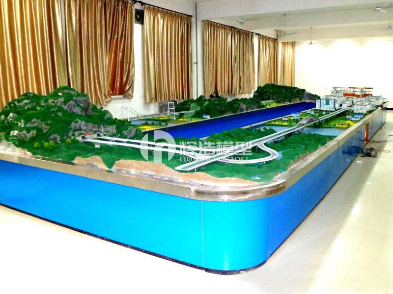 高速公路建设环型线路沙盘